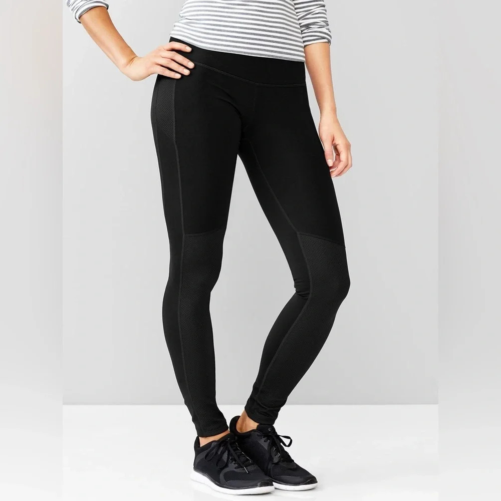GapFit gFast Textured Mesh-Panel‎ Leggings Size Small